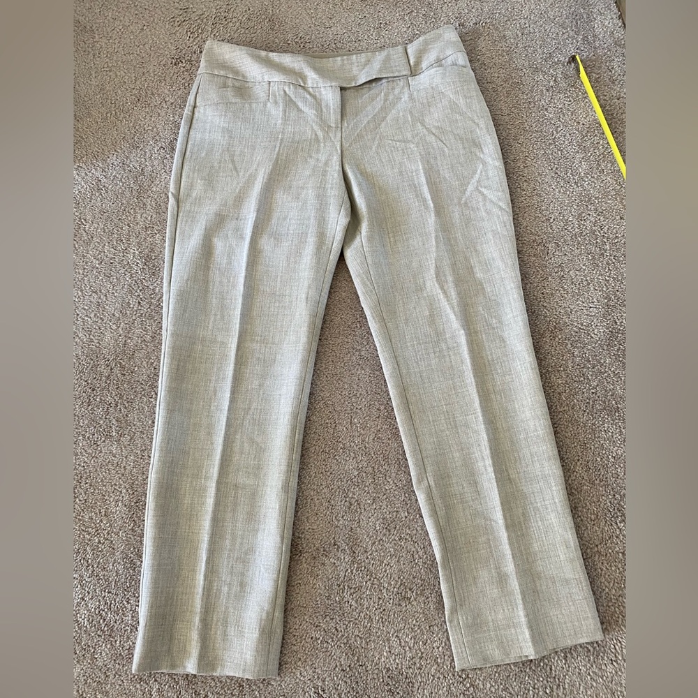 Cream/Beige slacks/pants. Lightweight material good for spring/summer.